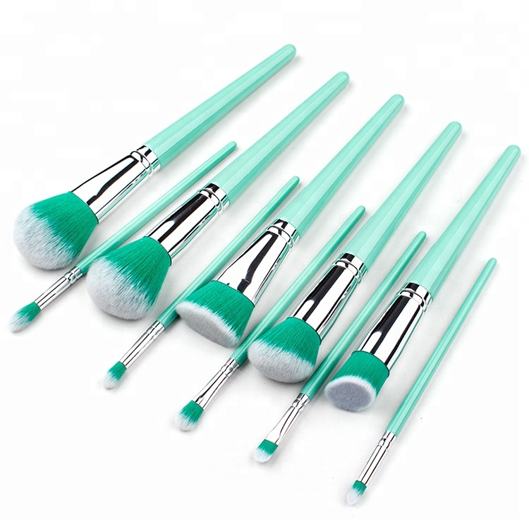 10 pcs green color makeup set