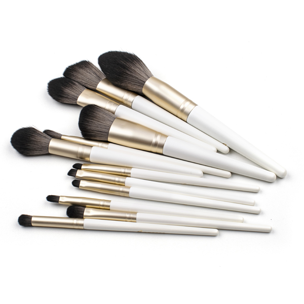 12 pcs orange color makeup brush set